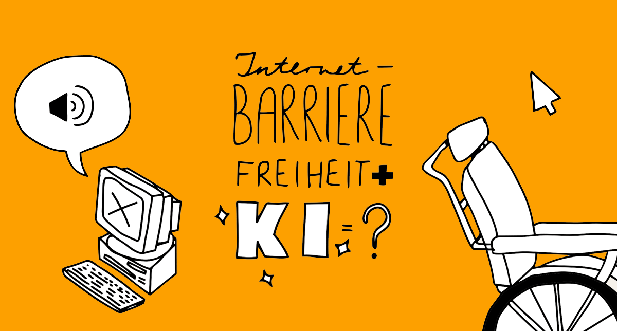 Illustration KI vs. Barrierefreiheit